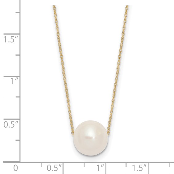 10-11mm White FWC Pearl 17in Necklaces
