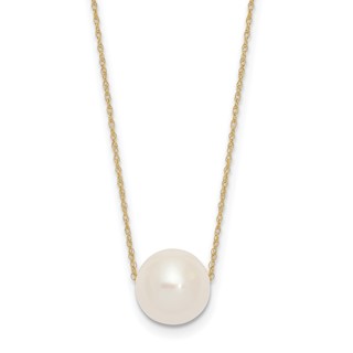 10-11mm White FWC Pearl 17in Necklaces