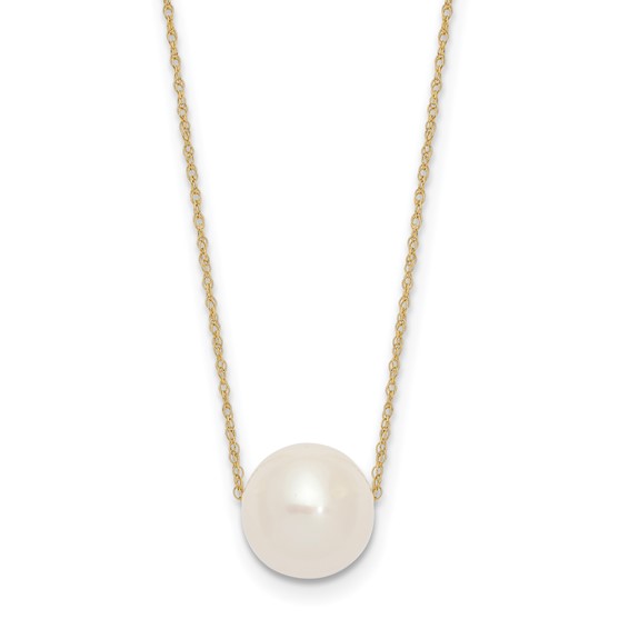 10-11mm White FWC Pearl 17in Necklaces