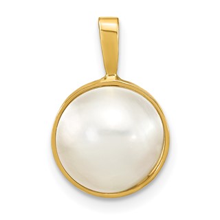 Gold Polished Pearl Pendants
