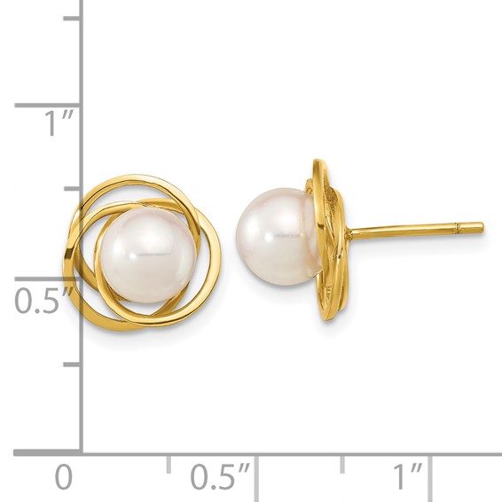 Saltwater Akoya Pearl Post Earrings