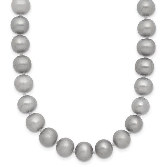 Gold Freshwater Cultured Pearl Near Round Necklace