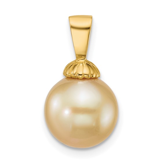 Gold Golden South Sea Saltwater Cultured Pearl Pendants