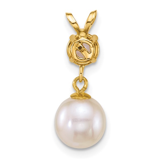 Gold Polished Gemstone and Pearl Pendants