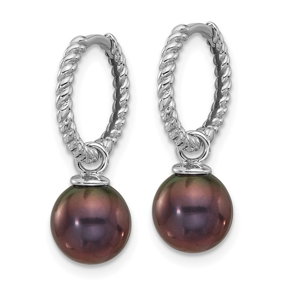 Gold FWC Pearl Dangle Hoop Earrings Sets