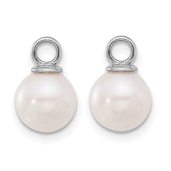 Gold FWC Pearl Dangle Hoop Earrings Sets