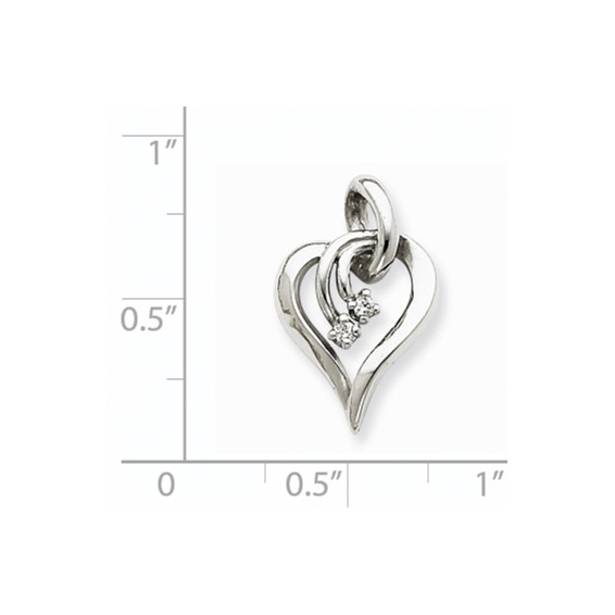 Diamond Heart Pendants