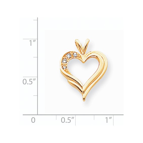 Diamond Heart Pendants