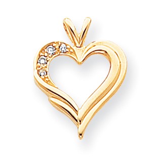 Diamond Heart Pendants