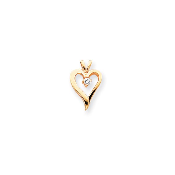 Diamond Heart Pendants