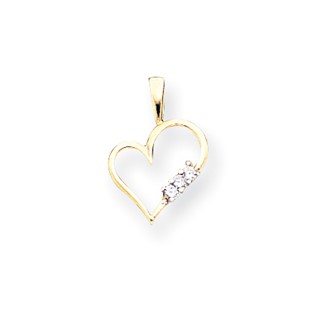 Diamond Heart Pendants