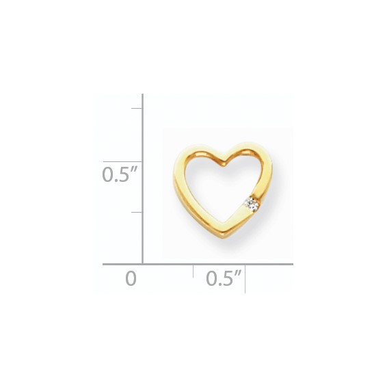 Diamond Heart Pendants