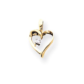 Diamond Heart Pendants