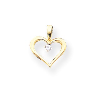 Diamond Heart Pendants