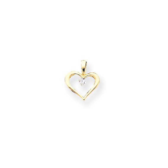 Diamond Heart Pendants