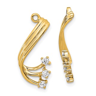 Diamond or Moissanite Earring Jackets