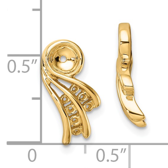 14k Fancy Diamond Earring Jacket Mountings
