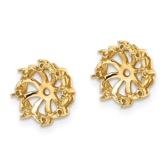 14k Diamond Earring Jacket Mountings