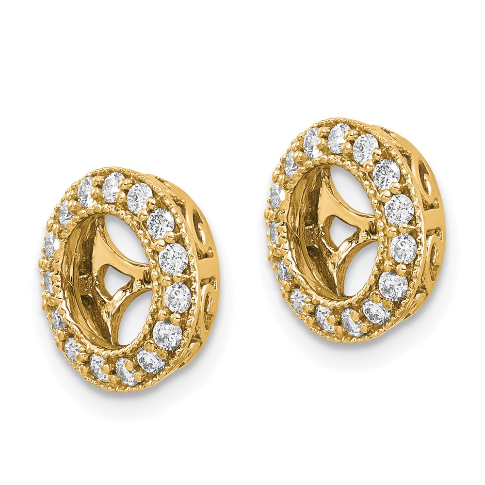 14k AA Diamond Earring Jacket (XJ34AA)