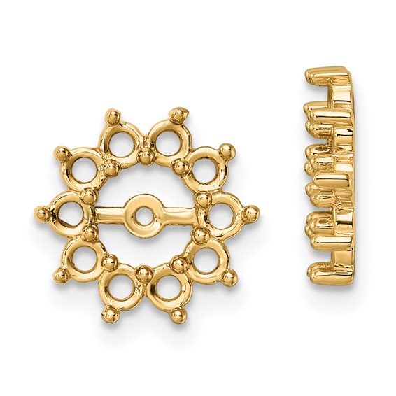 14K Fancy Diamond Earring Jacket Mountings