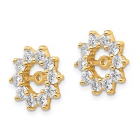 14K 1 Carat Aaa Fancy Diamond Earring Jackets view 2