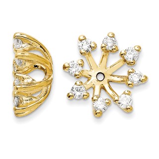 Diamond or Moissanite Earring Jackets