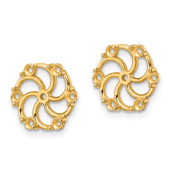 14k Diamond Earring Jacket Mountings