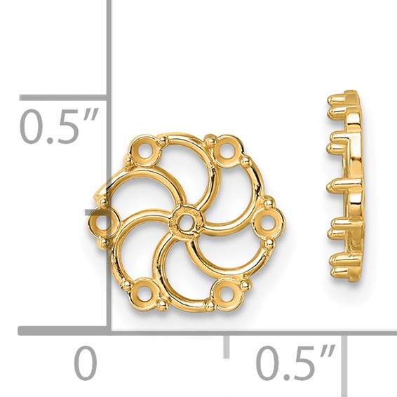 14k Diamond Earring Jacket Mountings
