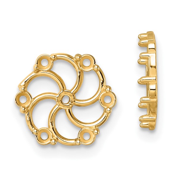 14k Diamond Earring Jacket Mountings