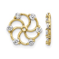 14K 3 8 Carat a Diamond Earring Jackets view 1