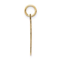 14K the Kids Small Boy with Overalls Engravable Love Charm view 2
