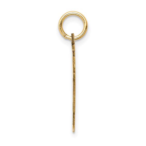 14k The Kids Small Boy with Overalls Engravable Love Charm