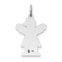 14K White Gold Kid Charm view 4