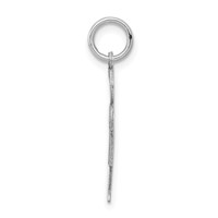 14K White Gold the Kids Small Boy with Hat Engravable Hugs Charm view 2