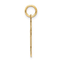 14K Yellow Gold the Kids Small Boy Charm with Hat Engravable Kiss view 2