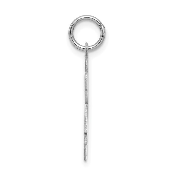 14k White Gold The Kids Small Girl with Bow Engravable Joy Charm