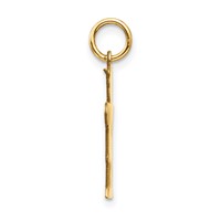14K Yellow Gold the Kids Small It's a Boy Engravable Hugs Charm view 2