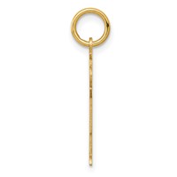 14K Yellow Gold the Kids Small It's a Boy Engravable Love Charm view 2
