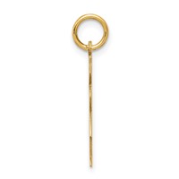 14K Yellow Gold the Kids Small It's a Girl Engravable Hugs Charm view 2
