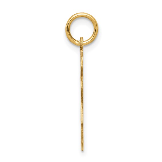 14k The Kids Small It's a Girl Engravable Hugs Charm