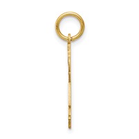14K Yellow Gold the Kids Small It's a Girl Engravable Joy Charm view 2