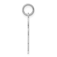 14K White Gold the Kids Small Boy Charm with Haircut Engravable Hugs view 2