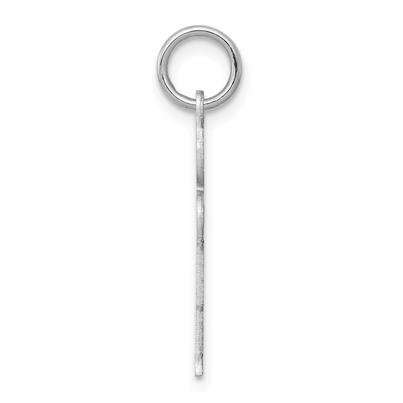 14k White Gold The Kids Small Boy with Haircut Engravable Hugs Charm