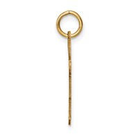 14K Yellow Gold the Kids Small Boy Charm with Haircut Engravable Hugs view 2
