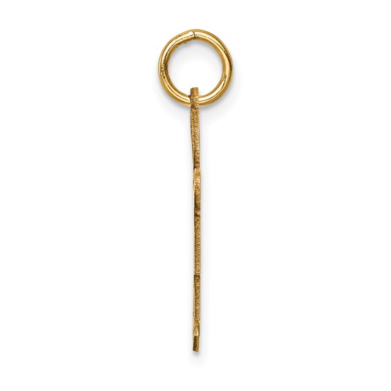 14k The Kids Small Boy with Haircut Engravable Hugs Charm