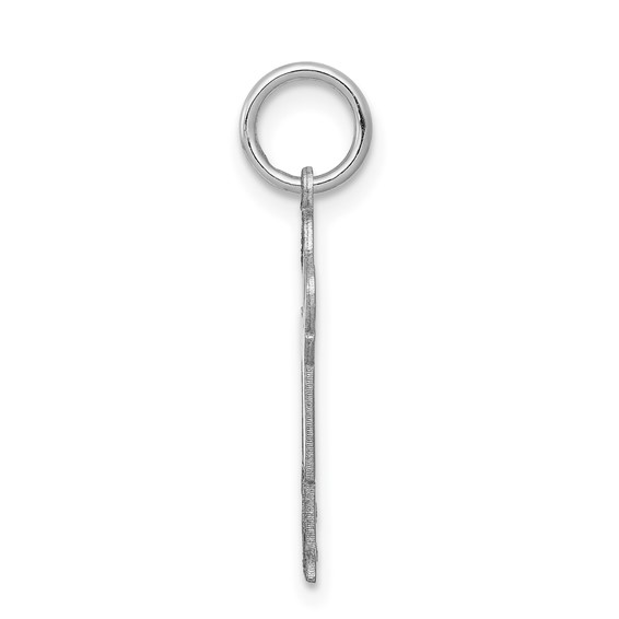 14k White Gold The Kids Small Boy with Haircut Engravable Kiss Charm