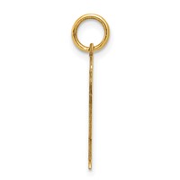 14K Yellow Gold the Kids Small Boy Charm with Haircut Engravable Kiss view 2