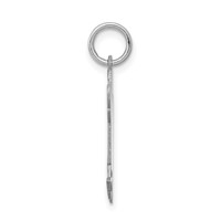14K White Gold the Kids Small Boy Charm with Haircut Engravable Joy view 2