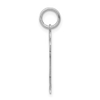 14K White Gold the Kids Small Boy Charm with Haircut Engravable Love view 2
