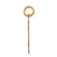 14K Yellow Gold the Kids Small Patches Boy Engravable Hugs Charm view 2